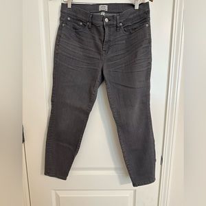 J Crew Gray Toothpick Jeans